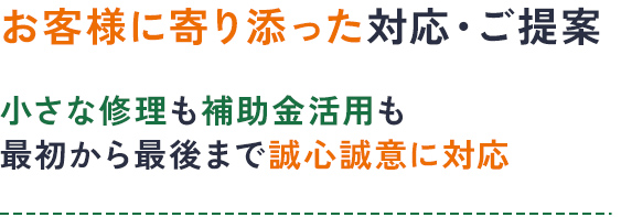 補助金活用実績多数！お客様に寄り添った対応・ご提案