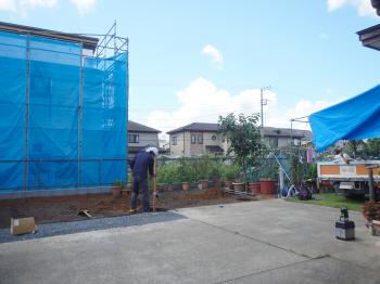 カーポート　茨城県つくば市　物置