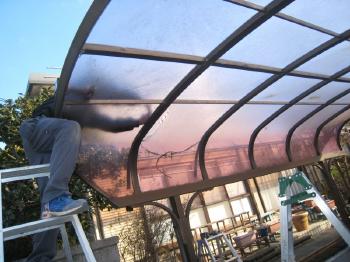 茨城県　カーポート　屋根修理