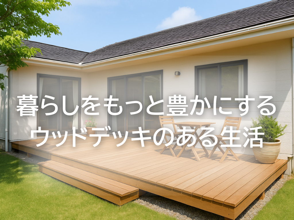 暮らしをもっと豊かにする、ウッドデッキのある生活