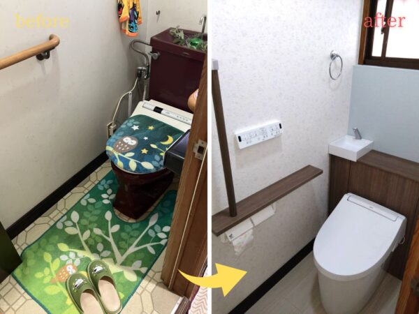 【トイレリフォーム】～見た目もすっきりでお掃除もしやすい～茨城県石岡市