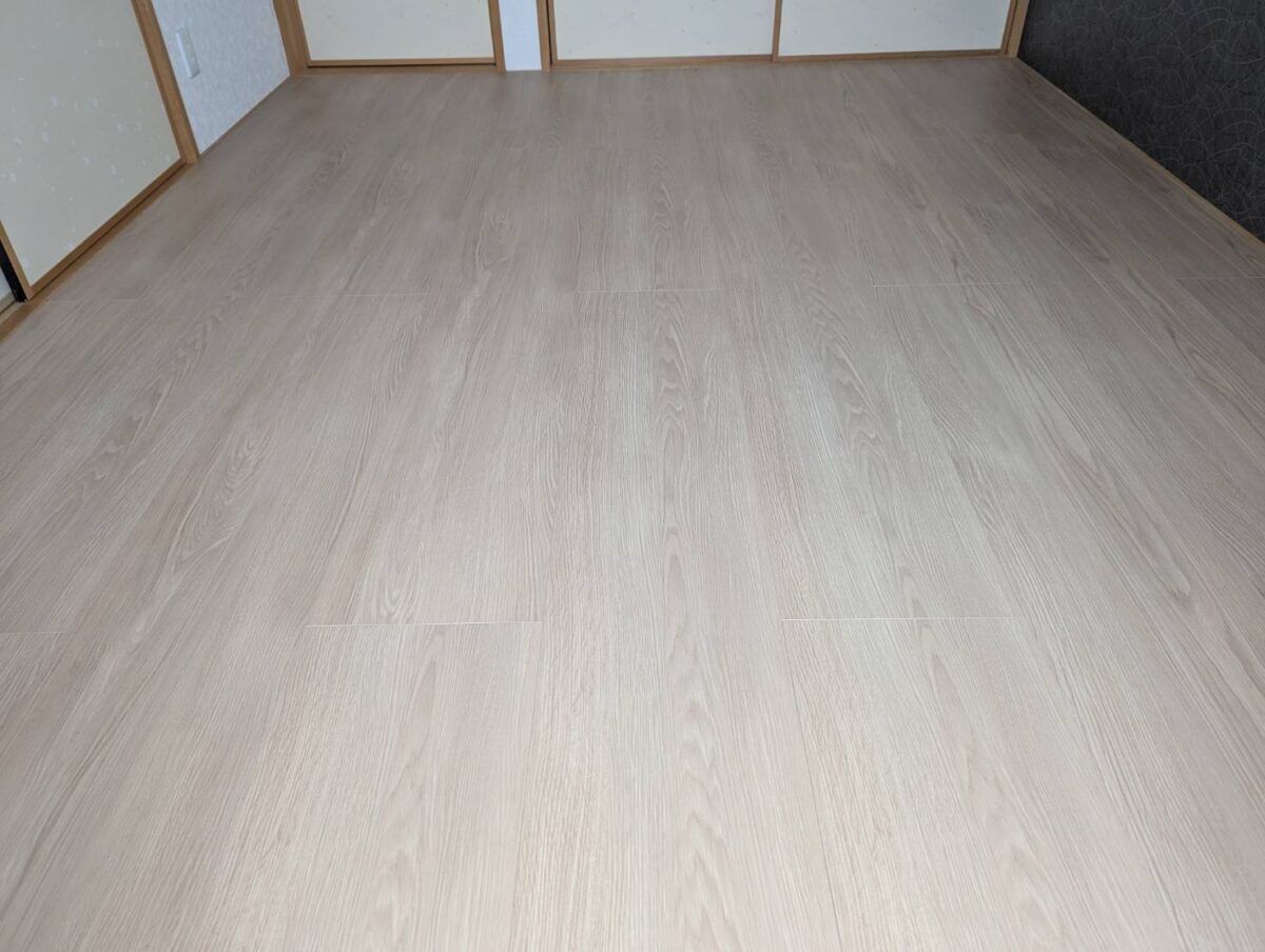 畳の部屋からフローリングの部屋になりました。