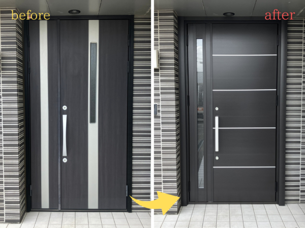 古い玄関を1日でリフォーム｜LIXILリシェントM16型で断熱・防犯性が大幅アップ