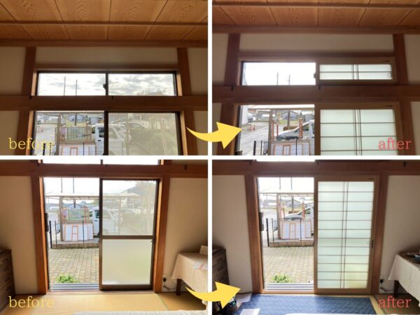 和室にも「内窓」。和障子のような「断熱性」のある窓を。＜茨城県石岡市＞