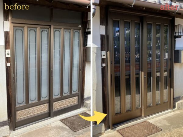 玄関リフォームで見た目も性能も向上。高齢者でも使いやすい玄関に。～茨城県石岡市の施工例～