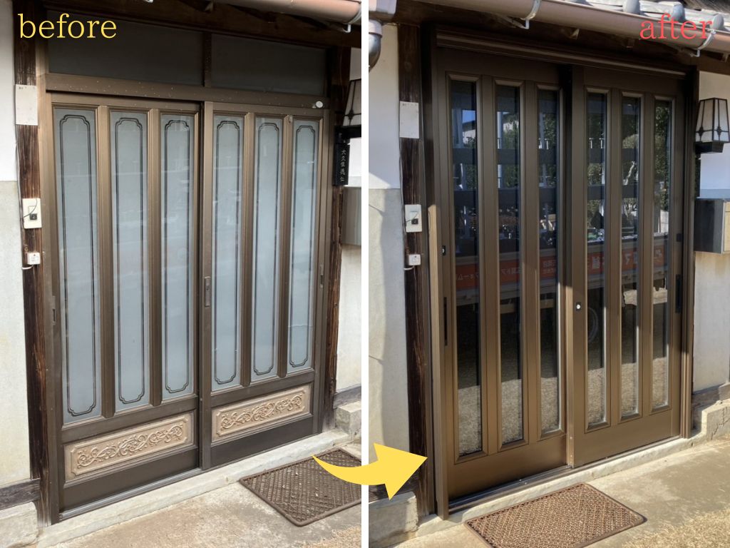 玄関リフォームで見た目も性能も向上。高齢者でも使いやすい玄関に。～茨城県石岡市の施工例～