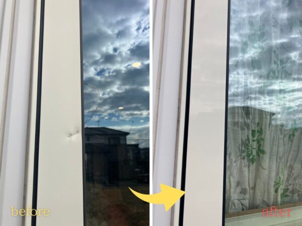 窓の修理（ガラス・框交換）｜茨城県つくば市