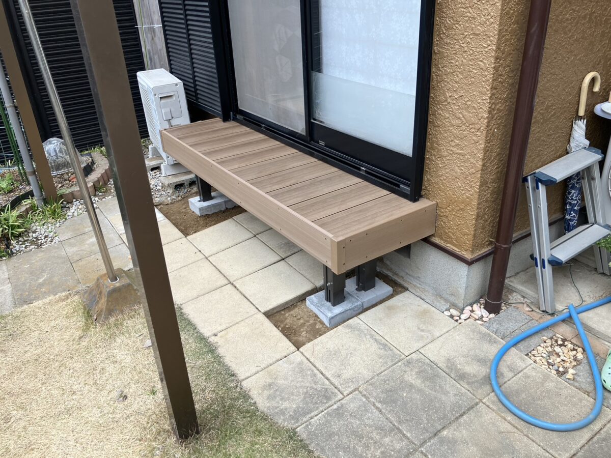 人工木デッキならメンテナンスがラクラクです♪