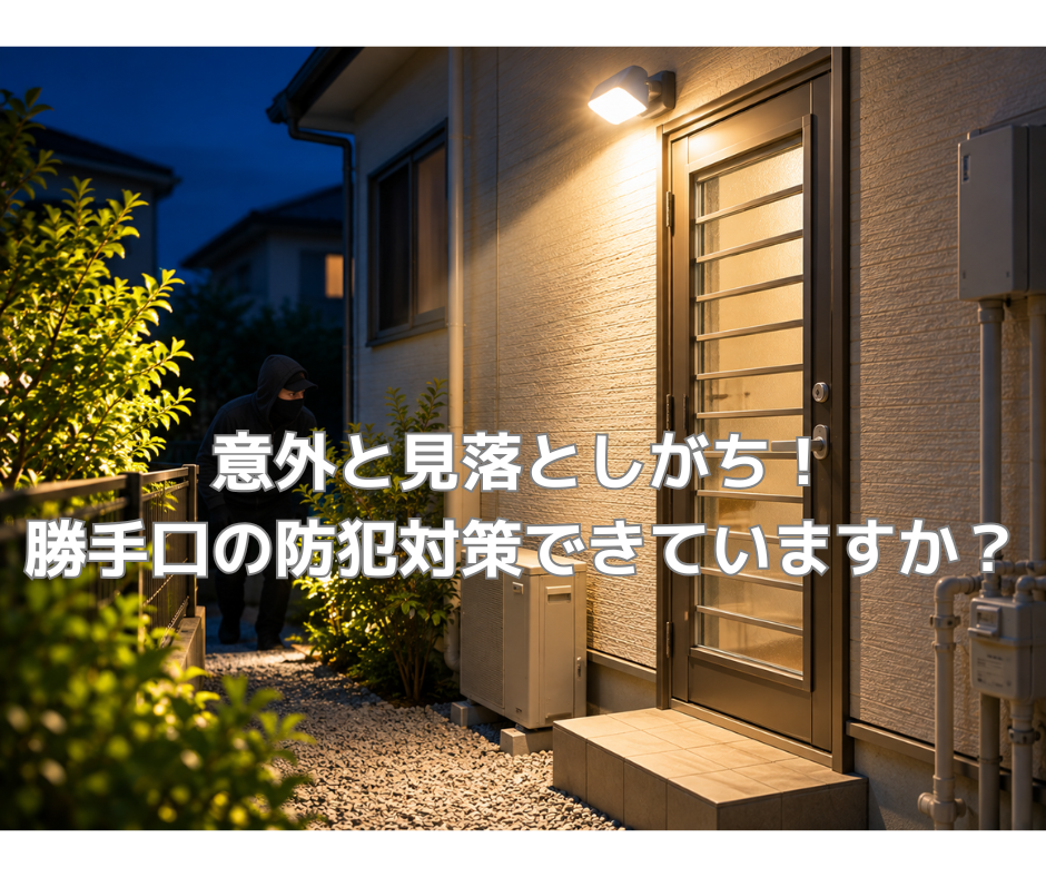 意外と見落としがち!勝手口の防犯対策できていますか?
